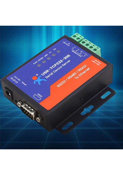 Ethernet Dönüştürücüler RS232 Db9 Pin RS485 RS422 Mevcut Seri Ethernet RJ45 Web Sayfası Dhcp Fonksiyonu ile Ab Fişi (Yurt Dışından)