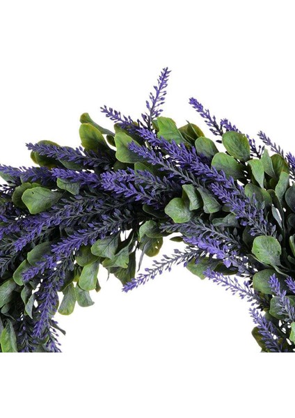 Yapay Çelenk, Kapı Çelengi 17 Inç Lavanta Bahar Çelengi Ön Kapı Için Yuvarlak Çelenk, Ev Dekorasyonu (Yurt Dışından) indirimleri