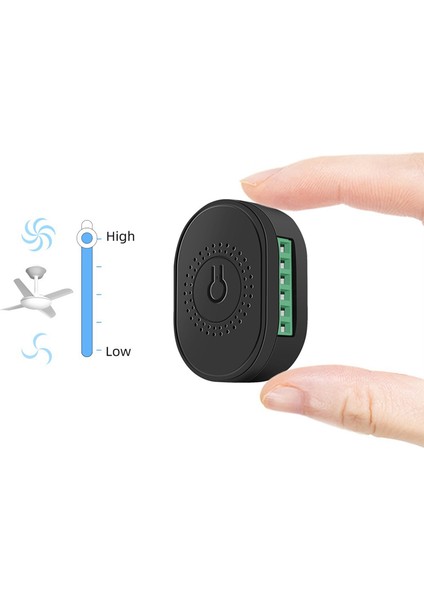 Tuya Akıllı Wifi Fan Tavan Vantilatörü Anahtar Modülü Çift Modlu Sıfırlama Ses Anahtarı Kontrol Cihazı Alexa Google Home Siyah (Yurt Dışından) fırsatları