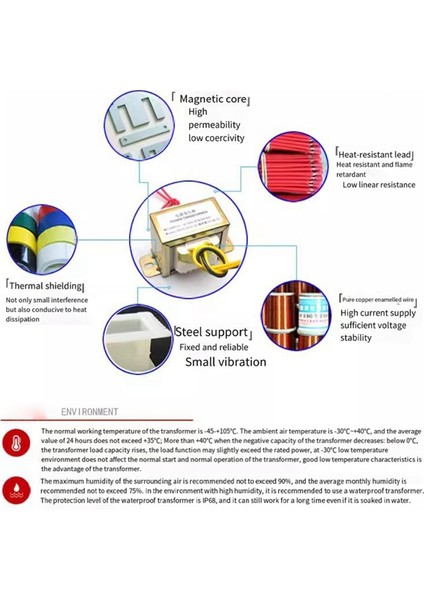 Güç Trafosu Çift Ac 18V 50W Eı Trafo 220V Ön Amplifikatör 2.1 Amplifikatör Ton Kartı Için Opsiyonel (Yurt Dışından) fırsatları