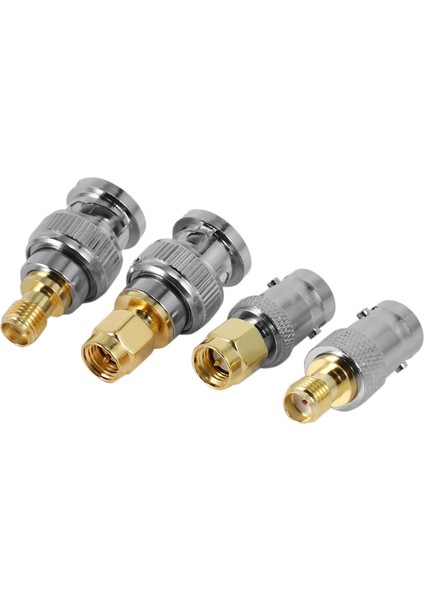 4 Adet Bnc Sma Tipi Erkek Dişi Rf Konnektör Adaptörü Test Dönüştürücü Kit Seti (Yurt Dışından)