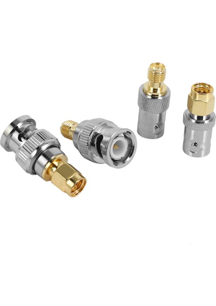 4 Adet Bnc Sma Tipi Erkek Dişi Rf Konnektör Adaptörü Test Dönüştürücü Kit Seti (Yurt Dışından)