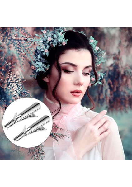 El Sanatları Için 100 Parça Mini Metal Timsah Klipsleri - Küçük Hamam Böceği Klipsleri Yaylı Klipsler Kelepçeler 45MM Timsah Saç Klipsleri (Yurt Dışından) indirimleri