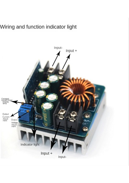 Dc-Dc 400W Yüksek Güçlü Adım Aşağı Buck Dönüştürücü Dc 10V-60V Sabit Voltaj Sabit Akım Ayarlanabilir (Yurt Dışından) modelleri