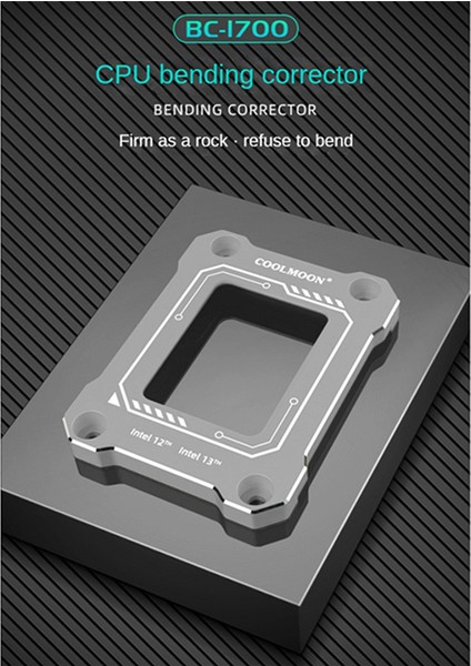 Coolmoon BC-1700 Intel 12. Nesil Cpu Bükülme Düzeltme Sabitleme Tokası LGA1700 Toka Sabitleme Alüminyum Yedek Kiti, B (Yurt Dışından) fiyatları