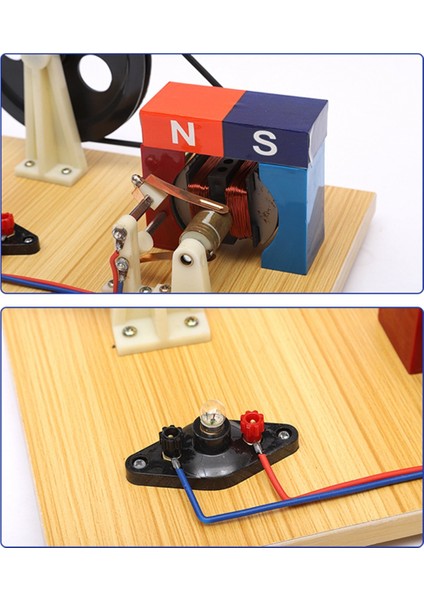 El Kranklı Ac ve Dc Jeneratör Orta ve Lise Fizik ve Elektrik Deneysel Ekipmanı J24019 (Yurt Dışından) modelleri