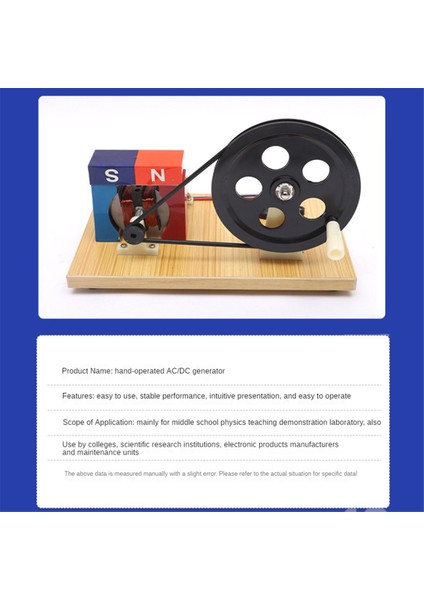 El Kranklı Ac ve Dc Jeneratör Orta ve Lise Fizik ve Elektrik Deneysel Ekipmanı J24019 (Yurt Dışından) fırsatları