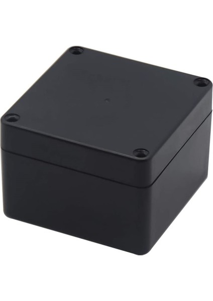 Su Geçirmez Siyah Dıy Ev Metre Kutusu Abs Plastik Proje Kutusu Saklama Kutusu Muhafaza Kutusu, 100X100X75MM (Yurt Dışından)