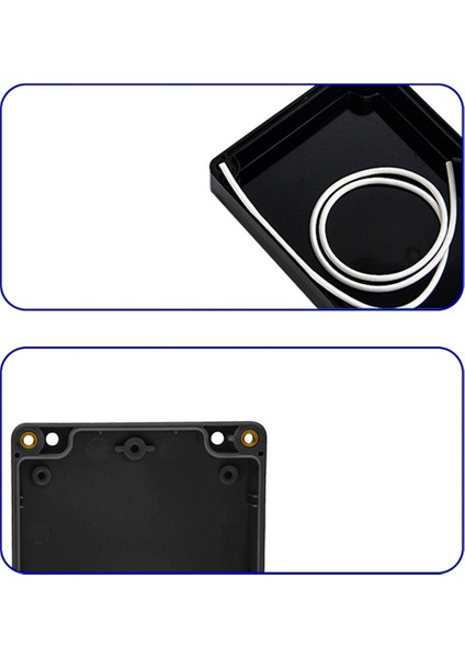 Su Geçirmez Siyah Dıy Ev Metre Kutusu Abs Plastik Proje Kutusu Saklama Kutusu Muhafaza Kutusu, 100X100X75MM (Yurt Dışından)