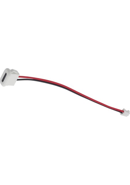 10 Adet USB Tip C Doğrudan Basınç Kaynaklı Tel Konnektör Jakı Dişi Lamba Oyuncak Şarj Portu Kart Tokalı Beyaz (Yurt Dışından)
