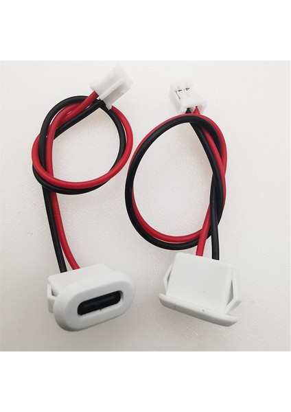 10 Adet USB Tip C Doğrudan Basınç Kaynaklı Tel Konnektör Jakı Dişi Lamba Oyuncak Şarj Portu Kart Tokalı Beyaz (Yurt Dışından)