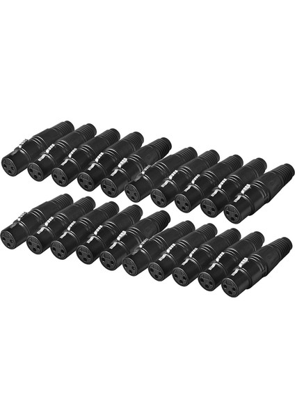 20 Paket Dmx 3 Pin Xlr Konnektörleri Dişi Mikrofon Mikrofon Kablosu Fiş Konnektörü Ses Soketi (Yurt Dışından)