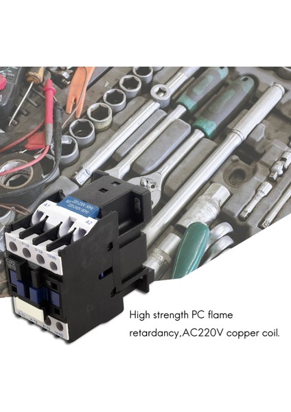 Güç Ac Kontaktörü 1no Ac 220V 50/60Hz Bobin Motor Marş Rölesi 32A 3-Faz-Kutup (Yurt Dışından)