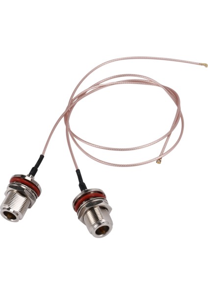 2 Adet Ipx Ipex Ufl U.fl - N Dişi Somun Bölme Düz Konnektör Rf RG178 Kablo Pigtail Koaksiyel Mini Pcı Wıfı (50CM) (Yurt Dışından)