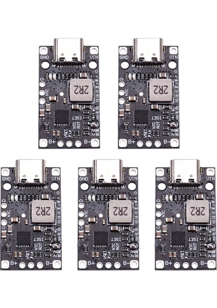 5 Adet Type-C 3.7V 3s Lityum Pil Şarj Takviye Modülü Dengeli Şarj LED Göstergesi ile Qc Hızlı Şarjı (Yurt Dışından)