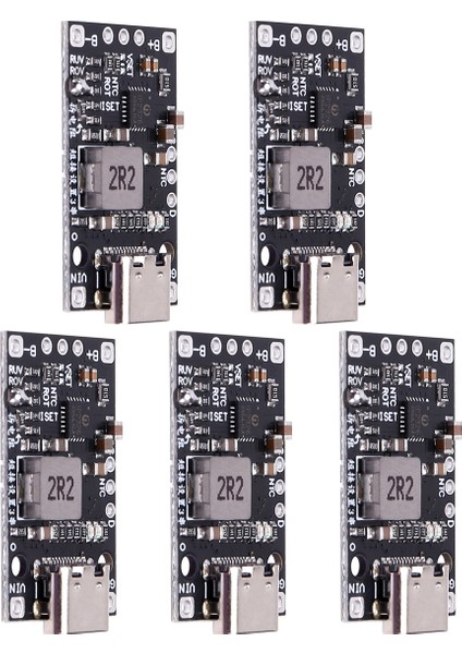 5 Adet Type-C 3.7V 3s Lityum Pil Şarj Takviye Modülü Dengeli Şarj LED Göstergesi ile Qc Hızlı Şarjı (Yurt Dışından) fiyatları
