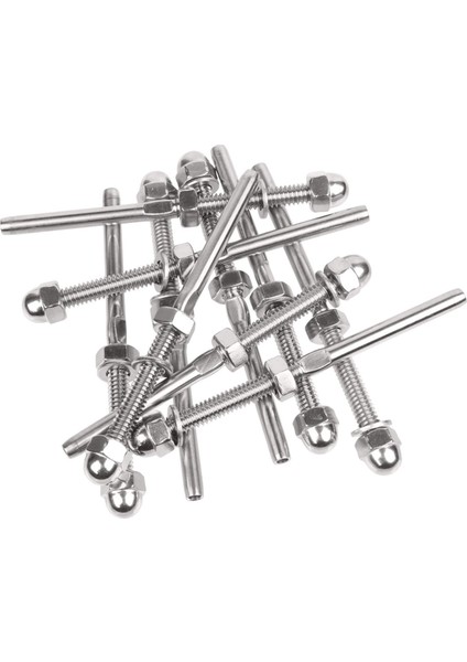 Paslanmaz Çelik Tel Halat Bağlantı Elemanı Montaj Kapağı Tipi Somun Amerikan Düz Çubuk Korkuluk Kablo Bağlantı Parçaları 1/8 Inç (Yurt Dışından) modelleri