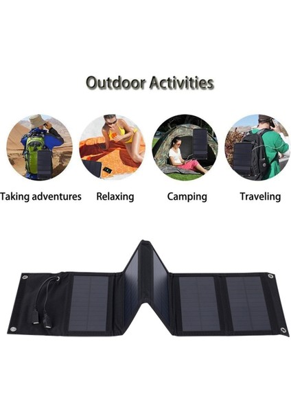 10W Güneş Katlanır Paket Dahili Stabilizasyon 5V Çift USB Solar Charger Dış Mekan Mobil Fotovoltaik Şarj Kartı (Yurt Dışından) fırsatları