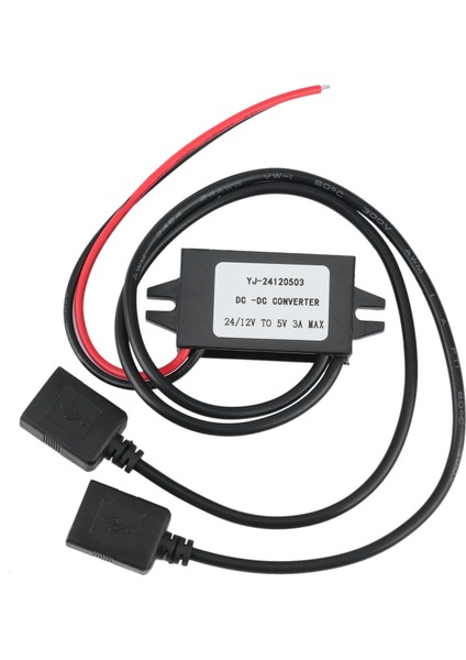 Dc-Dc Dönüştürücü Modülü 12V Ila 5V 3A 15W Çift USB Adım Aşağı Güç Çıkışı Adaptörü Araba Potting Su Geçirmez Modül (Yurt Dışından)