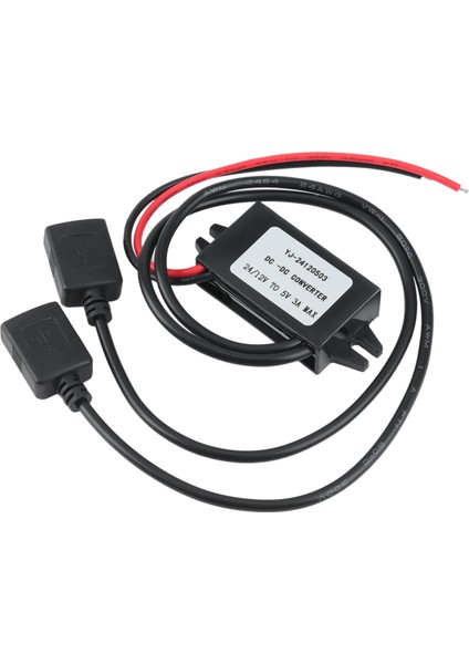 Dc-Dc Dönüştürücü Modülü 12V Ila 5V 3A 15W Çift USB Adım Aşağı Güç Çıkışı Adaptörü Araba Potting Su Geçirmez Modül (Yurt Dışından) fiyatları