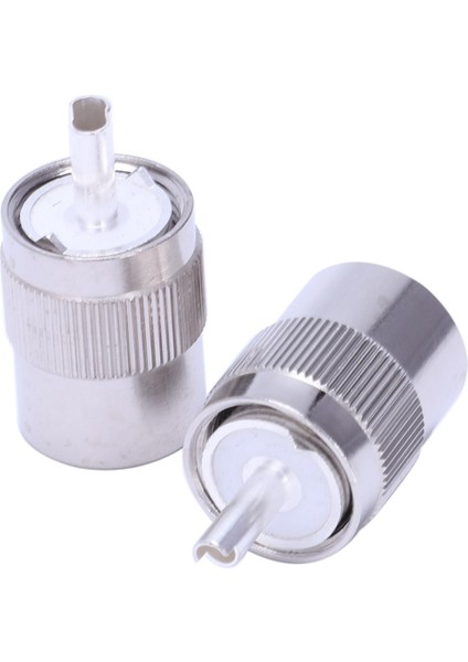 10 Adet Konnektör Uhf Erkek PL259 Fiş Lehim Rg8 RG213 LMR400 7d-Fb Kablo Gümüş (Yurt Dışından)