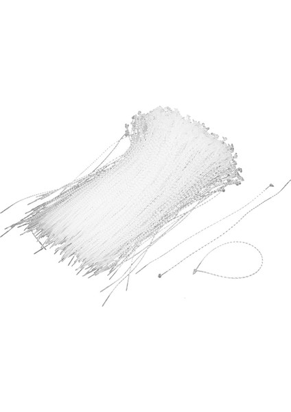 Plastik Ambalaj Sabitleme Dize Kablo Kablosu Döngü Kravat 18 cm 1000 Adet Şeffaf Renk (Yurt Dışından)