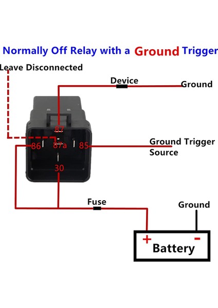 Röle 12V Dc 5-Pın Su Geçirmez, Kablo Demeti 40/30 Amp ve Sıralı Sigorta Tutucu - Ağır Hizmet 12 Awg Kalaylı Bakır Teller (6) (Yurt Dışından) fırsatları