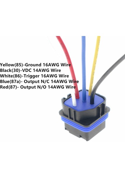 Röle 12V Dc 5-Pın Su Geçirmez, Kablo Demeti 40/30 Amp ve Sıralı Sigorta Tutucu - Ağır Hizmet 12 Awg Kalaylı Bakır Teller (6) (Yurt Dışından) indirimleri