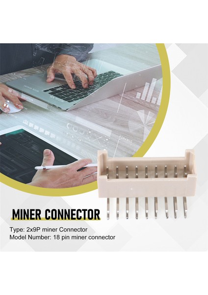 50 Adet Btc Bch Ltc Zec Madenci Konektörü 2X9P Erkek Soket Kavisli Pin Asic Miner Için Uygun Antminer S9 Z11 L3 S9 X3 A1 (Yurt Dışından)
