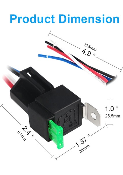 6 Adet Bakır Terminal Otomatik Röle 30A Sigortalı Açık/kapalı Araba Motor Rölesi Tutucu Soketli Açık/kapalı Sigortalı Röle 24V 4pın (Yurt Dışından)