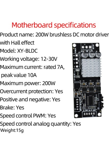DC12-30V 200W Bldc Üç Fazlı Dc Fırçasız Motor Kontrol Cihazı Pwm Salonu Motor Kontrol Sürücü Kartı (Yurt Dışından) fırsatları
