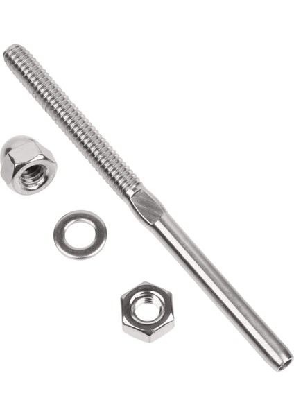 Paslanmaz Çelik Tel Halat Bağlantı Elemanı Montaj Kapağı Tipi Somun Amerikan Düz Çubuk Korkuluk Kablo Bağlantı Parçaları 1/8 Inç (Yurt Dışından) indirimleri