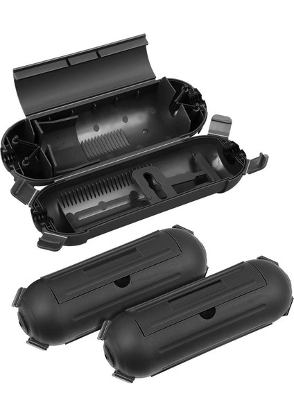 Kablo Bağlantı Kutusu Siyah Uzatma Kablosu Kapağı Koruyucu Dış Mekan Güvenlik Mühürü Hava Koşullarına Dayanıklı Neme Dayanıklı Bağlantı Kutusu (Yurt Dışından)