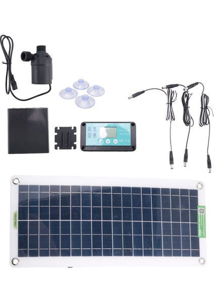 50W Güneş Enerjili Su Pompası DC12V 800L/H Düşük Gürültülü Güneş Enerjili Su Çeşmesi Pompası Bahçe Aile Su Çeşmesi Sulama Pompası Rv (Yurt Dışından)