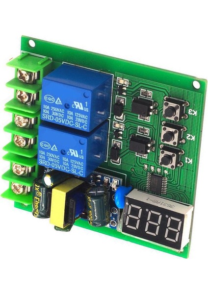 220V Çift Röle Kontrol Kartı Gecikme Anahtarı Modülü Zaman Gecikme Rölesi (Yurt Dışından) indirimleri
