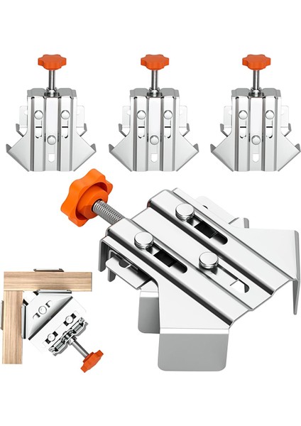 Ahşap Işleme Için Paslanmaz Çelik Dik Açı Kelepçesi, Dayanıklı Pas ve Korozyon 90 Derece Köşe Kelepçeleri Ayarlanabilir 2 Adet (Yurt Dışından) fiyatları