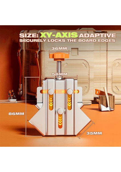 Ahşap Işleme Için Paslanmaz Çelik Dik Açı Kelepçesi, Dayanıklı Pas ve Korozyon 90 Derece Köşe Kelepçeleri Ayarlanabilir 2 Adet (Yurt Dışından) modelleri