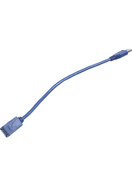 Mavi USB 3.0 Erkek - Erkek F/m Tip A Konnektör Uzatma Kablosu 30CM (Yurt Dışından)