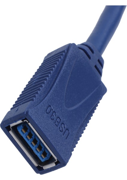 Mavi USB 3.0 Erkek - Erkek F/m Tip A Konnektör Uzatma Kablosu 30CM (Yurt Dışından)