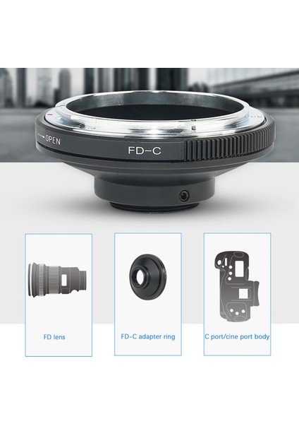Canon Fd Fl Lens Için Fd-C Lens Adaptör Halkası - C-Mount Sinema Montajlı Kamera Adaptör Halkası (Yurt Dışından) modelleri