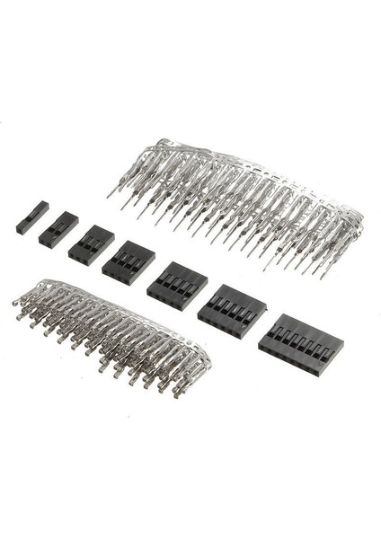 310 Adet 2.54MM Erkek + Dişi Dupont Tel Jumper ve Başlık Konnektör Muhafaza Kiti (Yurt Dışından)