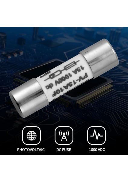 10 Adet 1000 Vdc Sigorta Solar Pv Patlamaya Dayanıklı Sigorta Gümüş - 15A (Yurt Dışından) modelleri