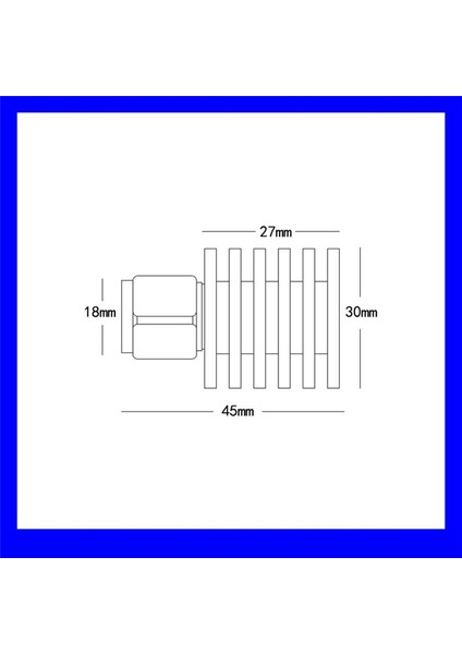 1 Adet Rf Koaksiyel 5W N Erkek Konnektör 50 Ohm Dc-3ghz Sahte Yük Fişi (Yurt Dışından)