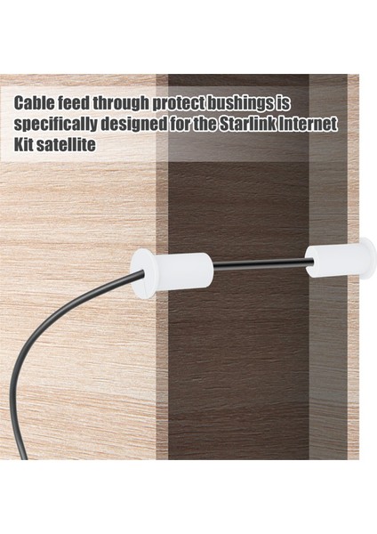 Starlink Için 2 Adet Kablo Grommet Yönlendirme Kiti, Starlink Kablosu Için Burçlardan Kablo Için Duvar Grommetleri 1 Inç Duvar Deliği (Yurt Dışından) fırsatları