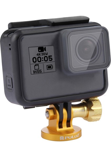 Puluz Go Pro Aksesuarları Için Gopro Hero5 4 Session 4 3+3 2 1, Xiaomi Yi, SJ4000, SJ5000, (Siyah) Kamera Tripod Montaj Adaptörü (Yurt Dışından)