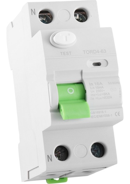 Ac 2p 6ka Rccb Rcd 230V Kaçak Akım Devre Kesici Diferansiyel Kesici Emniyet Anahtarı Tord4-63, 2p 16A 10MA (Yurt Dışından) modelleri