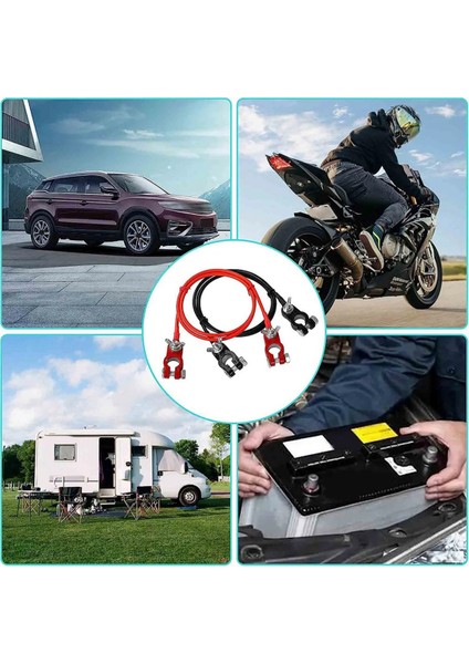 Akü Terminali Kablosu 10AWG Otomatik Akü Kurşun Alüminyum Alaşımlı Konnektör Kelepçesi Otomotiv Deniz Güneş Rv Motosiklet Için (Yurt Dışından)