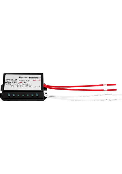 200-250V - 12V Halojen Işıklı Transformatör 50W (Yurt Dışından)