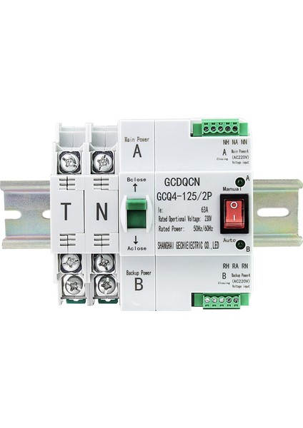 Çift Güç Otomatik Transfer Anahtarı Smgq2-63 / 2p Devre Kesici Ev Ray Montajı (Yurt Dışından) modelleri