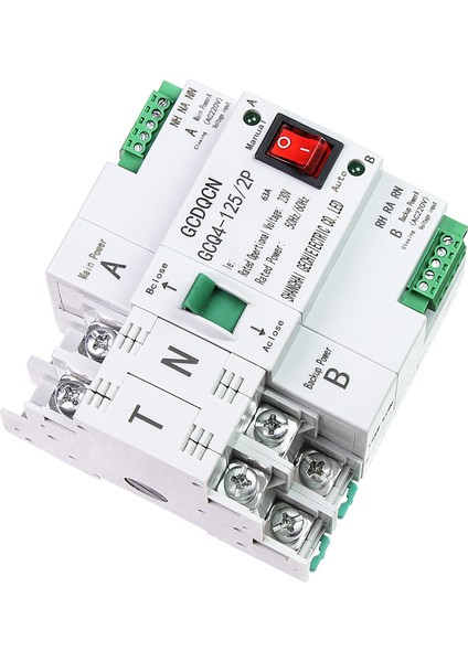 Çift Güç Otomatik Transfer Anahtarı Smgq2-63 / 2p Devre Kesici Ev Ray Montajı (Yurt Dışından) indirimleri